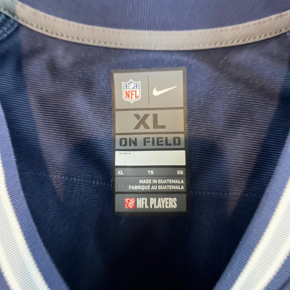 Nike Mens Dallas Cowboys Andy Dalton Jersey Navy Blue NFL Football XL Gameday - Picture 3 of 8